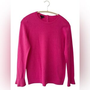 Talbots Button Back Crew Neck Sweater
